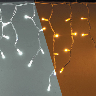 LED Lichterkette Eiszapfen 114er warmweiß/kaltweiß