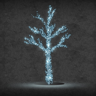 Lichterbaum - 200 cm, kaltweiß