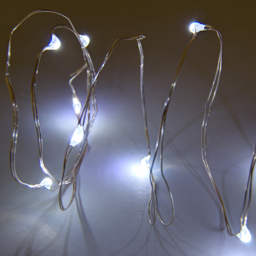 LED Draht Lichterkette, 10er kaltweiß von deco-LED.de