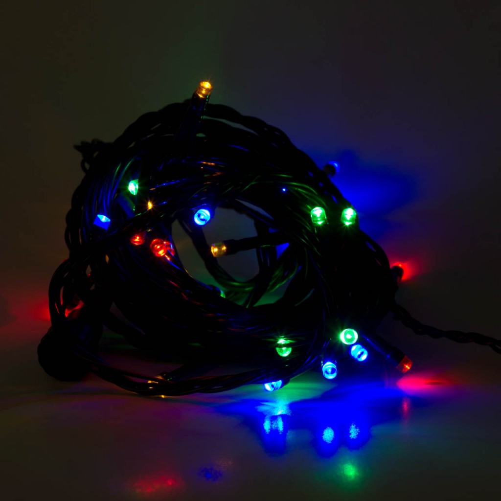 LED Lichterkette bunt aussen decoled.de