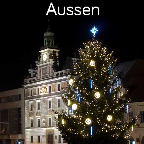 weihnachtsbaumbeleuchtung aussen