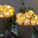 LED Lichterkette Batterie mit Rosen