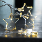 LED Lichterkette mit Sterne, klar