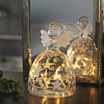 Weihnachtsdekoration LED Engel, 15cm