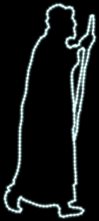 Hirte, Höhe 1,70 m, Breite 0,73 m, 25W