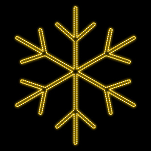 LED-Motiv Schneeflocke, warmweiß