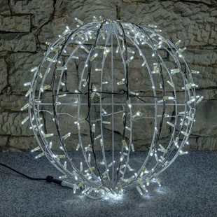 LED kugel - diameter 60 cm, kaltweiß