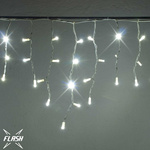 LED Lichterkette Eiszapfen 114er kaltweiß mit Flash