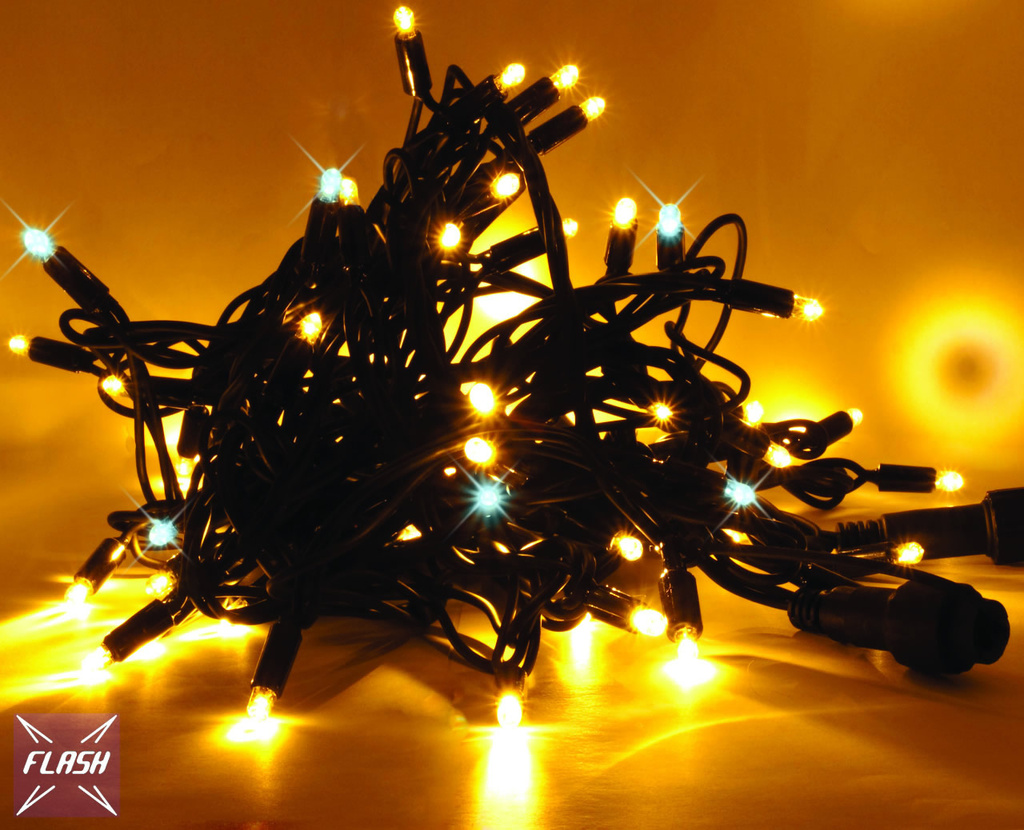 120 LED kaltweiss Lichterkette mit Fernbedienung Weihnachtsbaumbeleuchtung