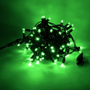 LED Lichterkette 50er grün