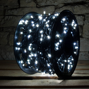 LED Lichterkette 1000er kaltweiß mit Flash