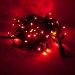 LED Lichterkette 50er rot