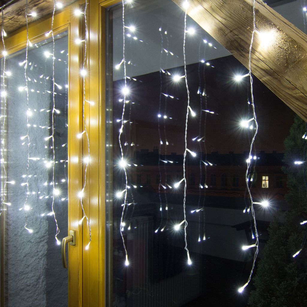 Lichterkette Vorhang, 100er LED, kaltweiß von decoLED.de