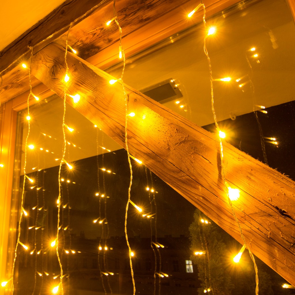 Lichterkette Vorhang, 100er LED, warmweiß, Qualität von decoLED.de