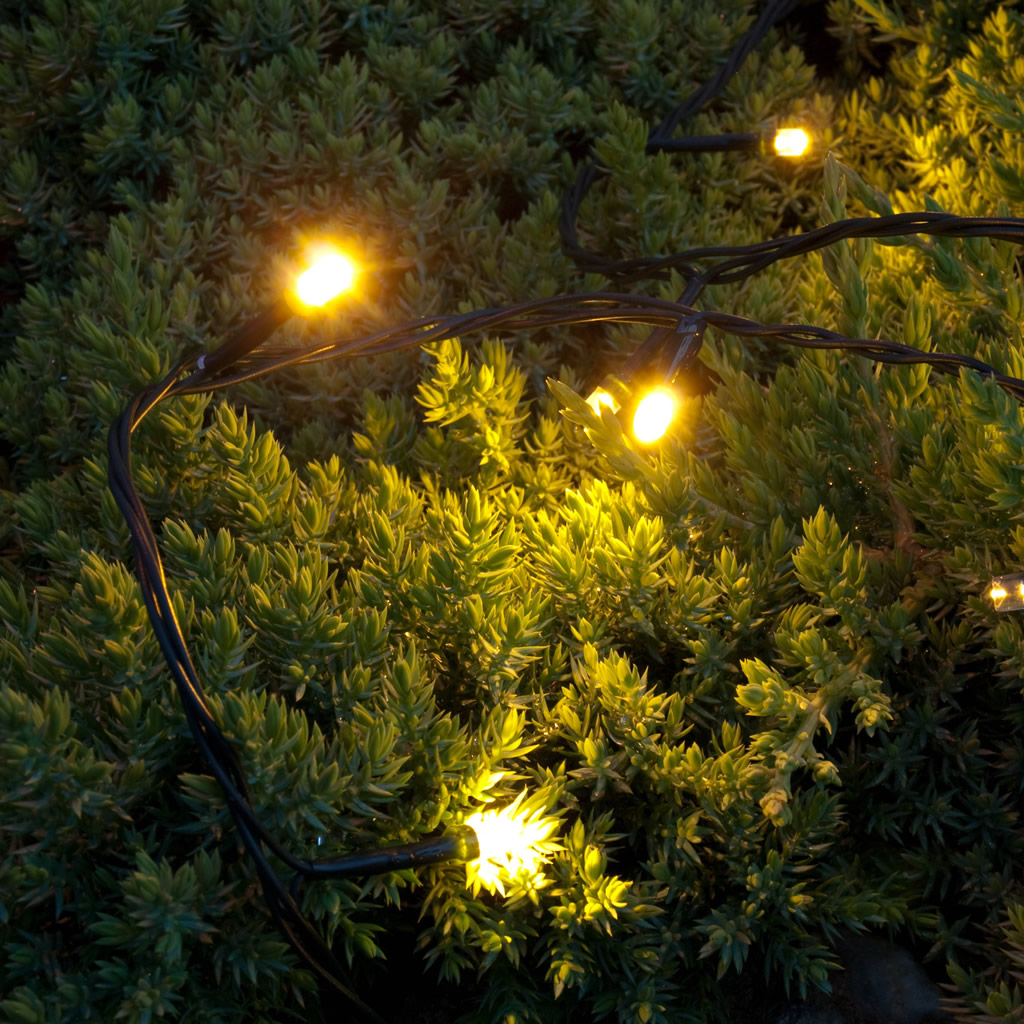 Lichterkette mit Batterie für außen, 100er LED von decoLED.de