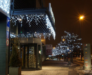 Weihnachtsbeleuchtung Einkaufszentrum Aussen